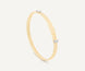 Marco Bicego Masai 18ct Yellow Gold Thin Coil 0.06ct Diamond Bangle