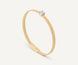 Marco Bicego Masai 18ct Yellow Gold Coil 0.52ct Diamond Bracelet