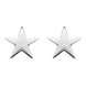 Sterling Silver Star Stud Earrings, E2481.