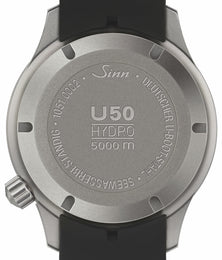 Sinn U50 Hydro Silicone Black Watch