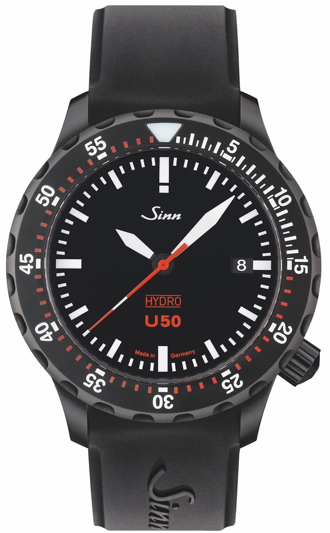 Sinn U50 Hydro S Silicone Black Watch 1051 020 Silicone Black Watch Sinn U50 Hydro S Silicone Black Watch 1051 020 Silicone Black Watch