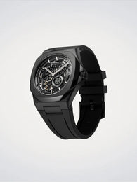 D1 Milano Jet Black Skeleton Watch
