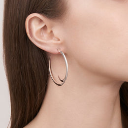 Shaun Leane Sabre Sterling Silver Cat Claw Statement Hoop Earrings