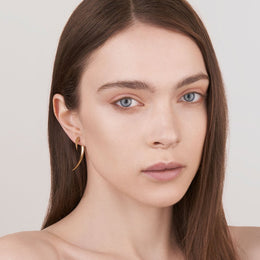 Shaun Leane Hook 18ct Yellow Gold Plated Sterling Silver Size 1 Earrings