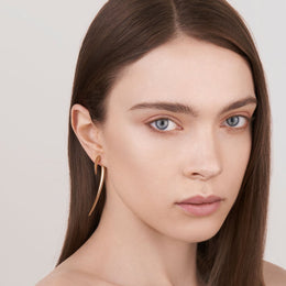 Shaun Leane Hook 18ct Yellow Gold Plated Sterling Silver Size 2 Earrings