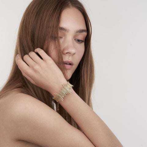 Shaun Leane Quill 18ct Yellow Gold Plated Sterling Silver Multi Bracelet