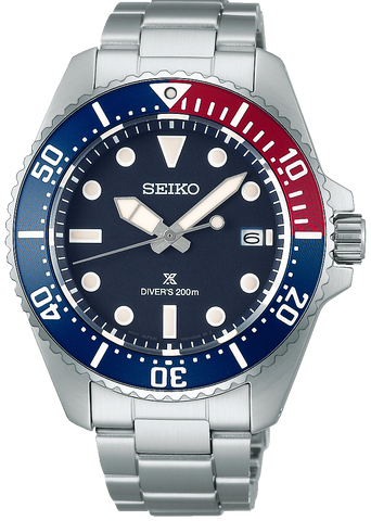Seiko Prospex Seiko Prospex Solar Divers Blue Red Blue SNE595P1