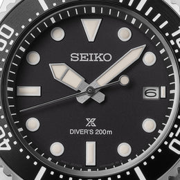 Seiko Prospex Solar Divers Pure Black Watch