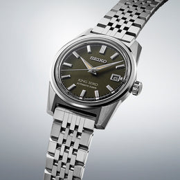King Seiko KSK Olive Suede 6R 3 Day Power Reserve