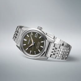 King Seiko KSK Olive Suede 6R 3 Day Power Reserve