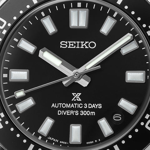 Seiko Watch Prospex 1965 Revival Divers 3 Day Power Reserve Cove Black Pre-Order