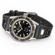 Squale SUB-37 Legend Black Dial Rubber Strap