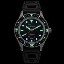 Squale SUB-37 Legend Black Dial Rubber Strap