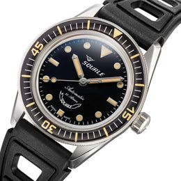 Squale SUB-37 Legend Black Dial Rubber Strap