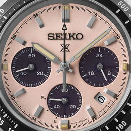 Seiko Speedtimer ‘Youngtimer’ 39mm Mens Watch Pink