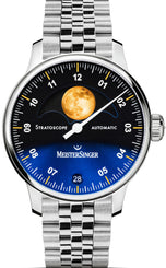 MeisterSinger Watch Stratoscope Golden Moon Bracelet ST982G - MGB20