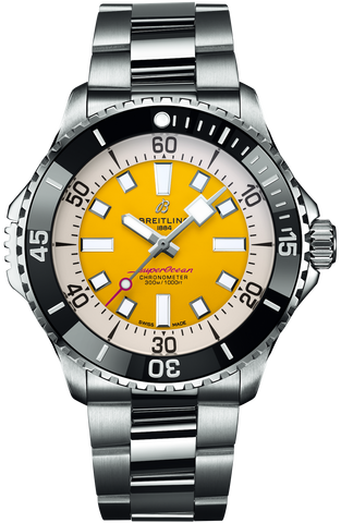 Breitling Watch Superocean Automatic 46 Code Yellow Bracelet A173781A1I1A1