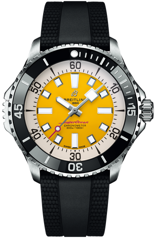 Breitling Watch Superocean Automatic 46 Code Yellow Rubber A173781A1I1S1