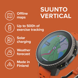 Suunto Watch Vertical Solar Canyon Titanium