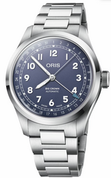 Oris Big Crown Pointer Date Lilac Watch with steel bracelet, steel case