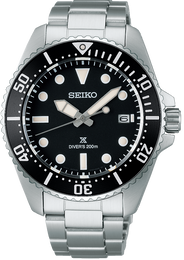 Seiko Prospex Solar Diver Solar Divers in Pure Black SNE597P1