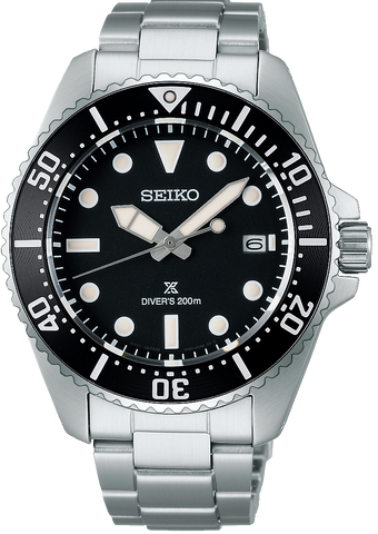 Seiko Prospex Solar Diver Solar Divers in Pure Black SNE597P1