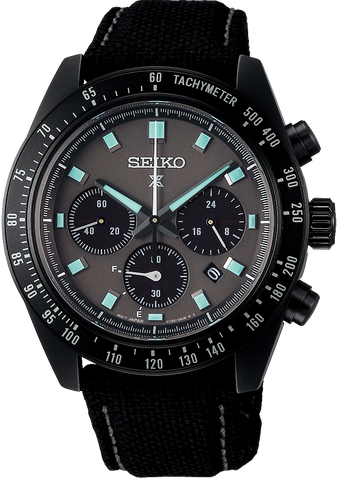 Seiko Watch Prospex Black Series Night Vision Solar Speedtimer Chronograph SSC923P1