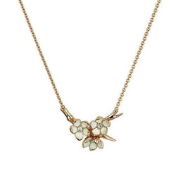 Shaun Leane Cherry Blossom Rose Gold Vermeil 0.15ct Diamond Necklace, CB008.RVWHNOS.