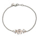 Shaun Leane Cherry Blossom Single Flower Silver Diamond Pearl Bracelet. CB023.SSWHBOS.