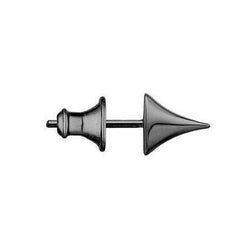 Shaun Leane Rose Thorn Single Sterling Silver Black Rhodium Small Stud Earring, RT013.BRNAEOS.