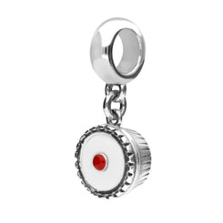 Sterling Silver Bakewell Pudding Plain Top Show Charm. G751.