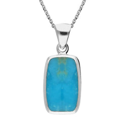 Sterling Silver Turquoise Dinky Barrel Necklace P453