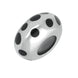 Silver Whitby Jet Spotty Charm G486