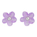 Sterling Silver Amethyst Tuberose 8mm Desert Rose Stud Earrings