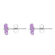 Sterling Silver Amethyst Tuberose 8mm Desert Rose Stud Earrings
