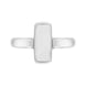 Sterling Silver Bauxite Dinky Oblong Ring