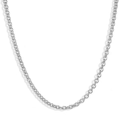 Sterling Silver 20 Inch Rounded Oval Heavy Link Belcher Chain SC925_20