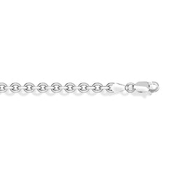 Sterling Silver 20 Inch Rounded Oval Heavy Link Belcher Chain SC925_20_2