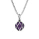 Sterling Silver Amethyst Emma Stothard Silver Darling 10mm Float Charm Necklace, P3586.