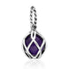 Sterling Silver Amethyst Emma Stothard Silver Darling 8mm Float Charm, G970.