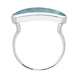 Sterling Silver Aquamarine Lineaire Petite Oval Ring, R1006._2