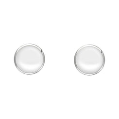 Sterling Silver Bauxite 4mm Classic Small Round Stud Earrings, E001