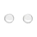 Sterling Silver Bauxite 4mm Classic Small Round Stud Earrings, E001