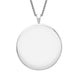 Sterling Silver Bauxite Round Classic Large Necklace, P1800.