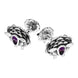 Sterling Silver Blue John Sheep Chain Link Cufflinks, CL548.