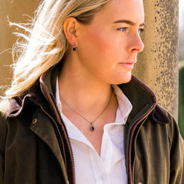 Sterling Silver Blue John Tiny Hedgehog Necklace, P3356