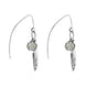 Sterling Silver Emma Stothard Silver Darling Green Quartz Float Charm Hook Earrings, E2582_2