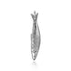 Sterling Silver Emma Stothard Silver Darling Small Fish Charm, G966.