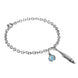Sterling Silver Emma Stothard Silver Darling Turquoise Float Charm Bracelet, B1204.