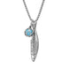 Sterling Silver Emma Stothard Silver Darling Turquoise Float Small Charm Necklace, P3593.